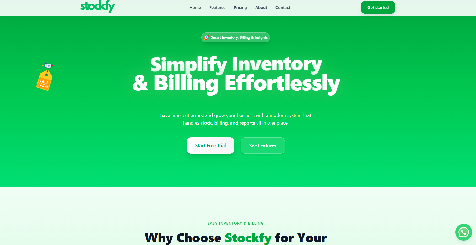 Stockfy helps you manage stock, invoices, and reports - all in one simple dashboard. No more Excel struggles. Save time and focus on growing your business